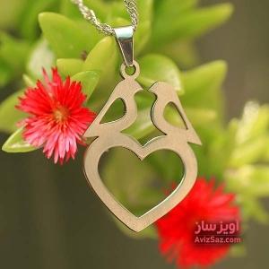 گردنبند پرنده قلب کد 000253