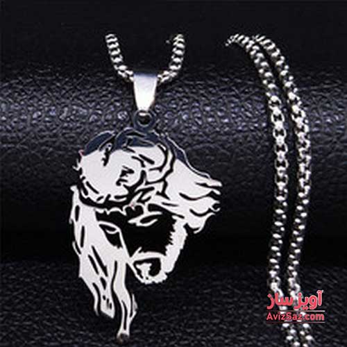 گردنبند حضرت مسیح و تاج خار کد 100078