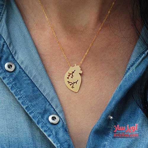 گردنبند آناتومی قلب کد 100152