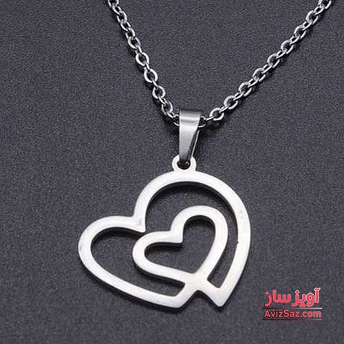 گردنبند قلب عاشقانه کد 100155