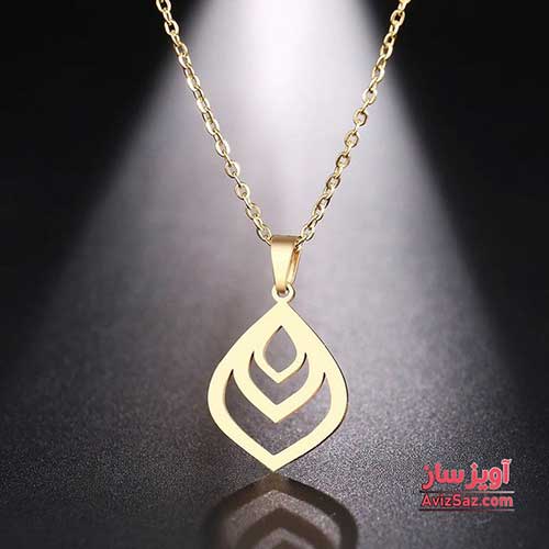 گردنبند قطره برگ کد 100166