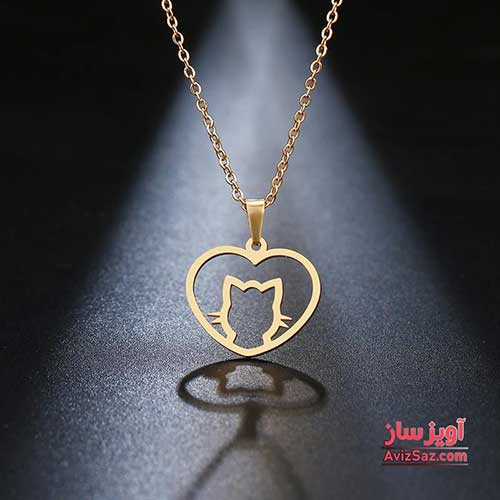 گردنبند کیتی با طرح قلب کد 100197