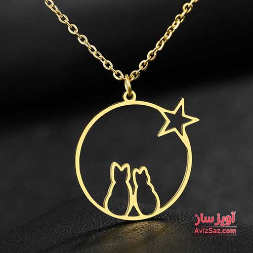 گردنبند گربه و ستاره کد 100201