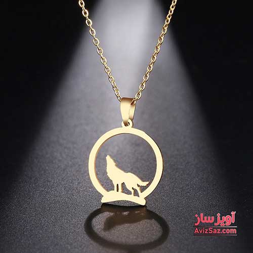گردنبند گرگ کد 100213