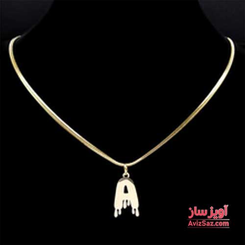 گردنبند حرف A کد 100223
