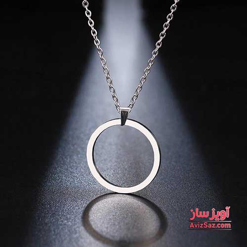 گردنبند دایره هندسی کد 100237