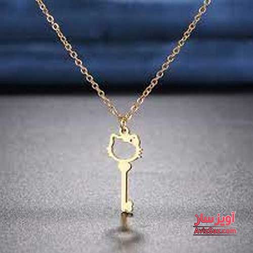 گردنبند کیتی با طرح کلید کد 100286