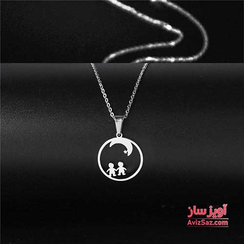 گردنبند ماه و عشق و ستاره کد 100314