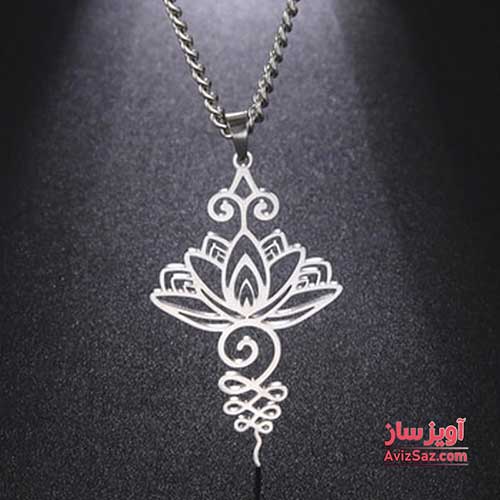گردنبند گل نیلوفر نماد یوگا کد 100362