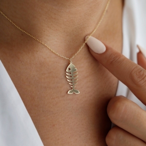 گردنبند ماهی کد 100509