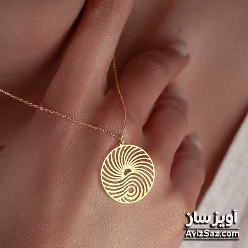 گردنبند خورشید و موج دریا کد 100732