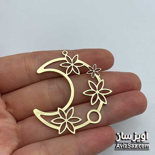 گردنبند ماه و گل کد 100755