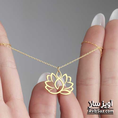 گردنبند گل نیلوفر (نماد یوگا) کد 100786