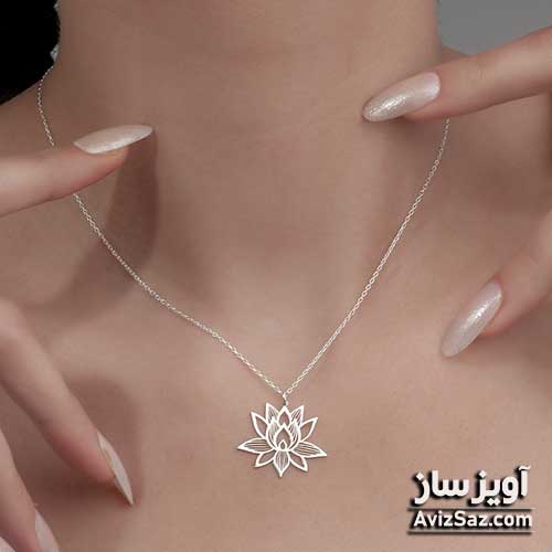 گردنبند گل نیلوفر (نماد یوگا) کد 100787