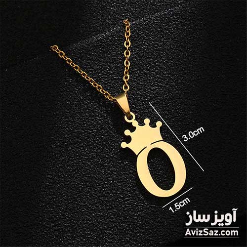 گردنبند حرف انگلیسی O کد 100789