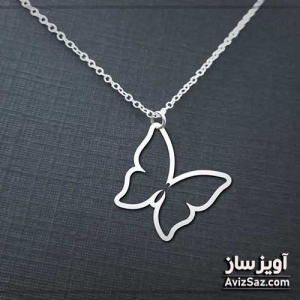 گردنبند پروانه کد 100804