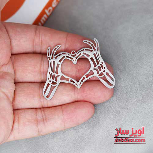 گردنبند دست و قلب کد 100942