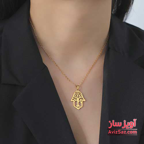 گردنبند دست و درخت کد 100943