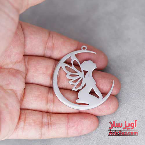 گردنبند فرشته و ماه کد 100990