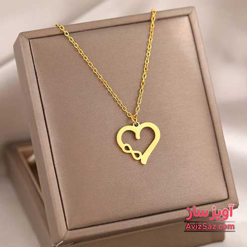 گردنبند قلب بی نهایت کد 101029