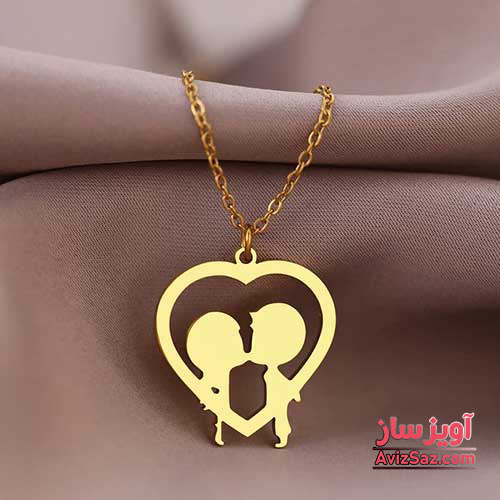 گردنبند عشق پسر و دختر کد 101032
