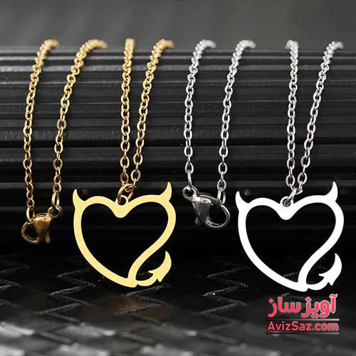 گردنبند قلب شیطان کد 101041