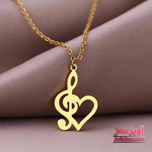 گردنبند قلب و موسیقی کد 101045