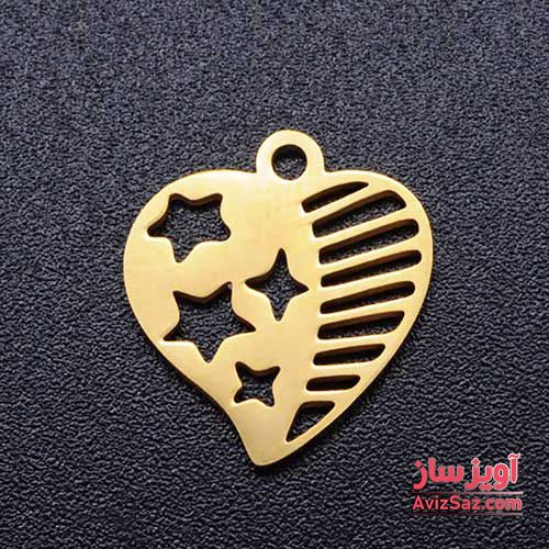 گردنبند قلب و ستاره کد 101060