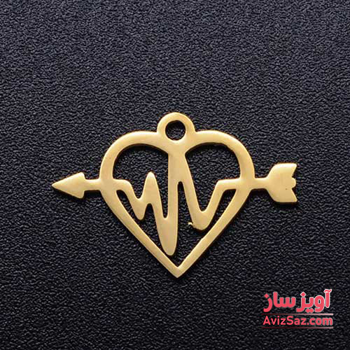 گردنبند تیر با ضربان قلب کد 101066