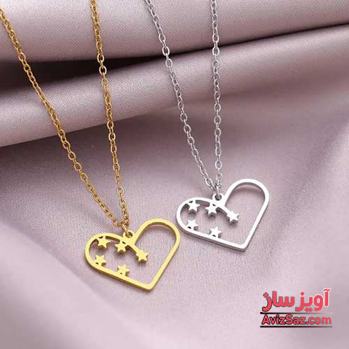 گردنبند قلب و ستاره کد 101086