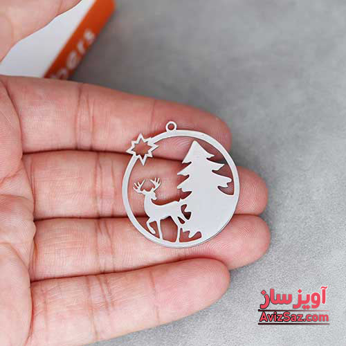 گردنبند گوزن و درخت کاج کد 101129