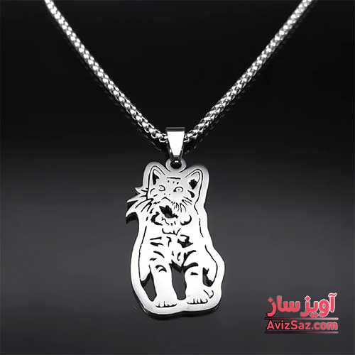 گردنبند گربه واقعی کد 101194