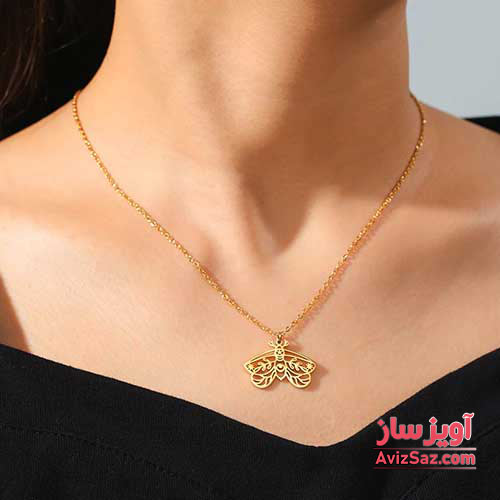 گردنبند شاپرک کد 101252