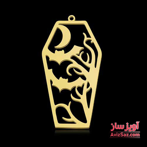 گردنبند خفاش و درخت و ماه کد 101281