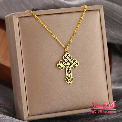 گردنبند صلیب کد 101381