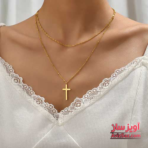 گردنبند صلیب کد 101382