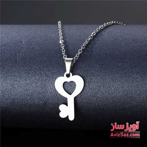 گردنبند کلید قلب کد 101401