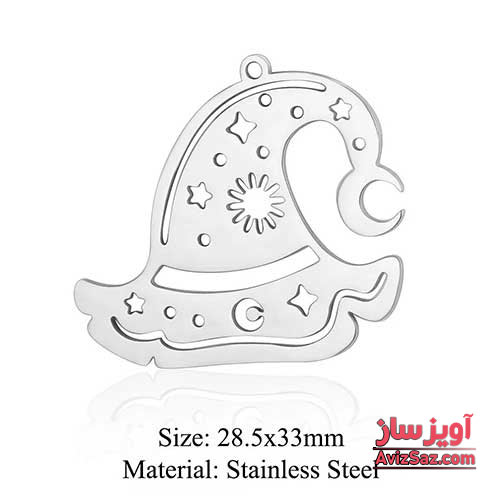 گردنبند کلاه جادوگر و ماه و ستاره کد 101403