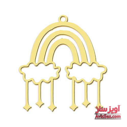 گردنبند رنگین کمان و ابر کد 101419