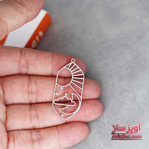 گردنبند خورشید ماه و ابر کد 101473