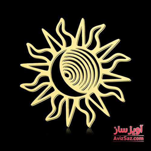 گردنبند خورشید و ماه کد 101475