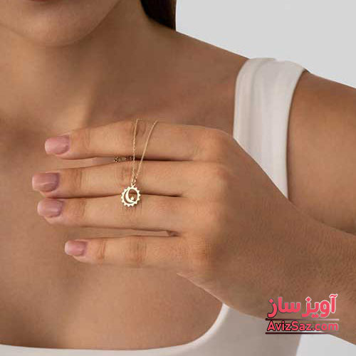 گردنبند ماه و خورشید و ستاره کد 101488