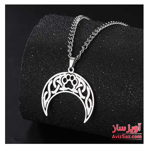 گردنبند پنجه و ماه و گره کد 101493