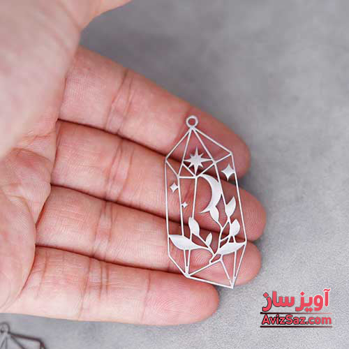 گردنبند کریستال و ماه کد 101497