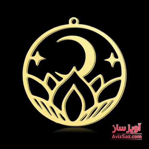 گردنبند ماه و گل کد 101518