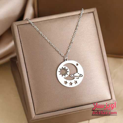 گردنبند ماه و خورشید کد 101541