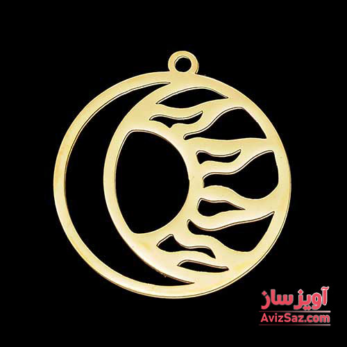 گردنبند ماه و خورشید کد 101542