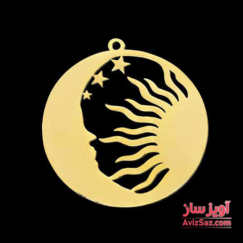 گردنبند ماه و خورشید کد 101544