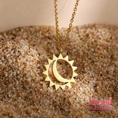 گردنبند ماه و خورشید کد 101545