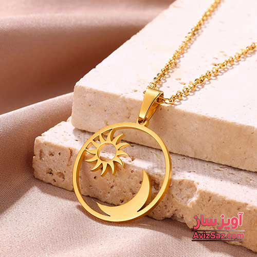 گردنبند ماه و خورشید کد 101546